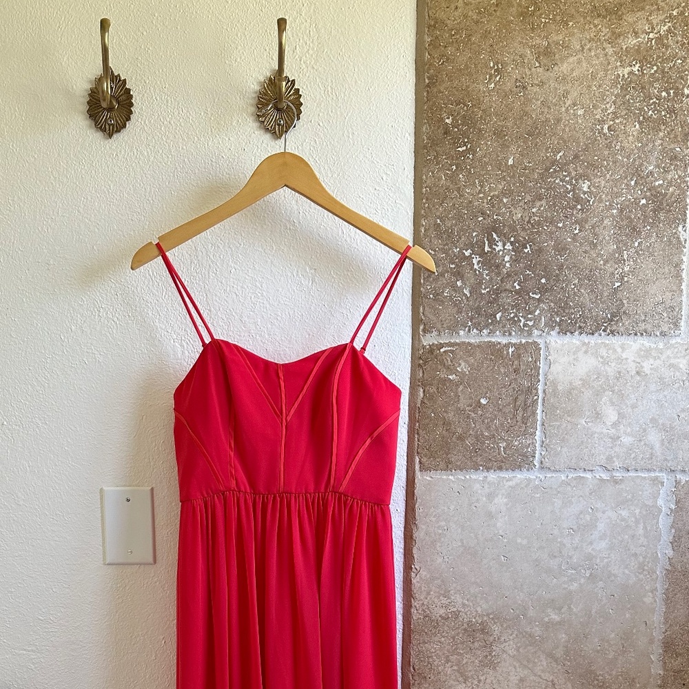 Coral Strappy Dress